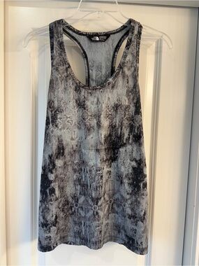 The North Face Black and Gray Marbled Racerback Tank